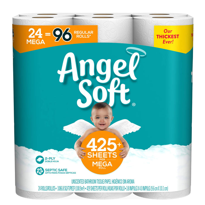 Angel Soft Mega Rolls, 24 Count