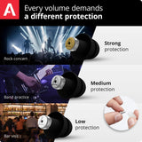 Alpine MusicSafe Pro - High Fidelity Earplugs for Musicians - 3 Interchangeable Premium Filter Sets: 16, 19 & 22 dB - Professional Musician Hearing Protection - Black