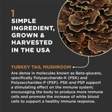 Super Snouts Turkey Tail Mushroom Supplement Powder for Dogs & Cats (2.64 oz) - Organic, Made in USA Antioxidant & Inflammation Support, Immune Support