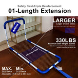 Mumicol Bed Rails for Elderly Adults Safety, Bed Rail for Queen/King/Full/Twin Bed with Side Pouch, Super Sturdy Medical Adjustable Heights Bed Rails Guard Assist