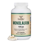 Monolaurin Immune Support Supplement 1,000mg per Serving, 210 Capsules (Vegan Safe, Non-GMO, Gluten Free) Immune Booster for Adults, Immune System Defense by Double Wood