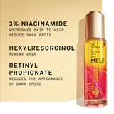 Mele Even Dark Spot Visibly Reduces Dark Spots, Uneven Tone, And Signs Of Aging Control Serum With Niacinamide, Vitamin E, And Pro-Retinol 1 oz (Pack of 4)