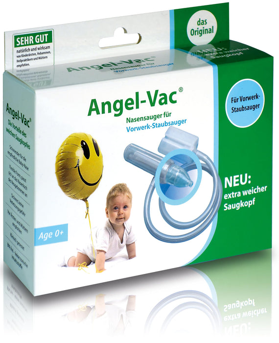 Angel-Vac Baby nasal aspirator for Vorwerk vacuum cleaners with an extra soft suction head, the original for 30 years