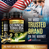 Earth Elixir Cistanche Tubulosa 400 mg (180 Capsules) 3 Months Supply – Made in USA - 3rd Party Tested - Cistanche Supplement - Zero Fillers - Max Purity- Vegan - Nootropics - 100% Pure Cistanche Herb