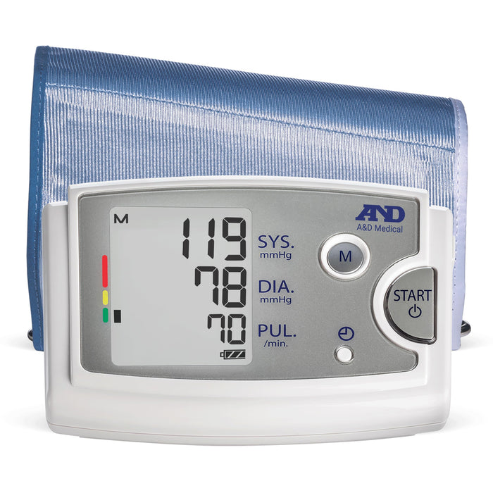 A&D Medical Premium Extra Large Cuff Upper Arm Blood Pressure Monitor (42-60 cm / 16.5-23.6" Range), Home BP Monitor, One Click Operation, Easy to Read Precise Illuminated Readings