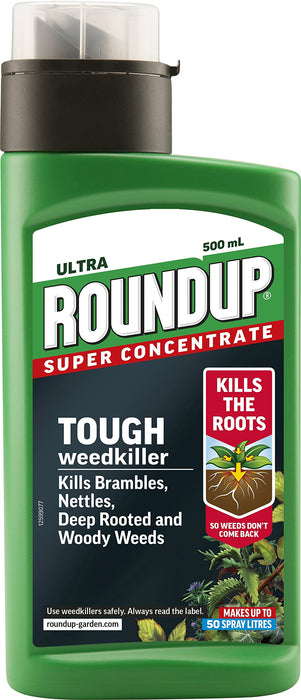 Roundup Ultra, Tough Weedkiller, Concentrate Liquid, 500 ml