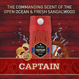 Old Spice Red Collection Captain Scent Body Wash for Men, (Pack of 4), 16 Ounce