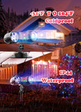 Minetom 3 in 1 Halloween Christmas Projector Lights Outdoor 21 HD Effects (3D Ocean Wave + Patterns+Red Green) Waterproof with Timer Halloween Landscape Lights for Indoor Holiday