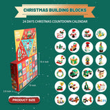 Christmas Advent Calendar 2023 Kids 6 in 1 Building Blocks 24 Days Countdown Calendars Gifts for Boys and Girls Christmas Building Toys Party Favors