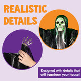 JOYIN 3 Pack Hanging Halloween Skeleton Ghosts Decorations, Grim Reapers for Best Halloween Outdoor Decorations