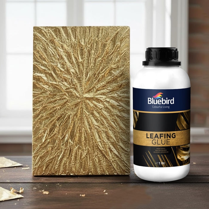Bluebird Gold Leaf Adhesive 33.8 Fl Oz / 1 Liter Gilding Adhesive, Leafing Glue for Art and Craft