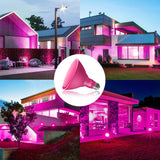 LOXYEE PAR38 Flood Pink Light Bulb,2 Pack-Dimmable,E26 Base Pink Flood Light Outoor(20W Replace to 200W),Pink Light Bulb Outdoor Porch,Colored Light,Spot Light,Halleween,Christmas Lighting