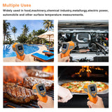 Inkbird Infrared Thermometer for Cooking Temperature Gun, Laser Thermometer Gun Digital for Pizza Oven and Reptiles, -58℉~1022℉ (INK-IFT01)