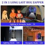 Morole Bug Zapper for Indoor Outdoor, Rechargeable Mosquito Zapper with LED Light, Portable Electric Fly Traps, Mosquito Killer, Insect Pest Control for Home, Backyard, Patio, Camping, Fishing