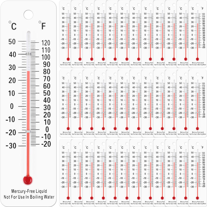 Maitys 50 Pcs Student Thermometers Mercury Free Science Thermometer School Supplies Boiling Point Thermometers for Classroom Teaching Tools