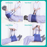 Transfer Nursing Sling for Patient Care, Safety Lifting Aids for Bedridden Patient, Handle Back Lift Mobility Belt, for Elderly, Disabled, Caregiver,Reusable & Washable,25.5 * 114cm