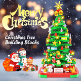 Advent Calendar 2024 Building Blocks Kit - Christmas Tree, 572 Pieces 24 Days Surprise Christmas Countdown Toys Building Set, with LED Light Building Toys Desk Decor Christmas Gifts for Kids Adult