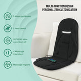 Snailax Vibration Back Massager with Heat, Seat Massager with 8 Vibrating Motors & 5 Modes, Chair Massager, Massage Cushion, Massage Chair Pad for Chair,Office, Gifts