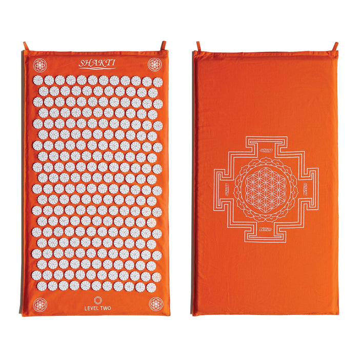 ShaktiMat Acupressure Mat Original Level, Organic Cotton GOTS Certified, HSA/FSA Eligible, Ethically Handcrafted in India, Sustainable and Durable. Acupuncture relieves Stress, Tension