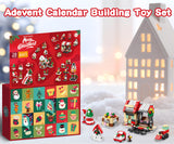 QIFUN Christmas Building Toy Set - Advent Calendar 2024 Countdown to Christmas Playset 24 Collectible 6 In 1 Building Blocks for kids Adults Stocking Stuffers (1075 PCS)