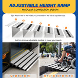 Nuvium 6" Rise Threshold Ramp for Doorways, Aluminum Door Entry Ramps for wheelchairs for home, 800lbs Load Capacity, Portable Wheelchair Ramp for Scooters, Power Chairs, Walkers