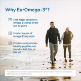 Euromedica EurOmega-3 (60 Tablets) - Potent Omega-3 Fatty Acids + Phospholipids & Peptides - Superior Absorption - EPA & DPA from Exclusive Salmon Source - 30 Servings