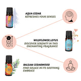Folkulture Fragrance Oil, Set of 6 Essential Oils Set for Diffusers for Home Scented, Aromatherapy Oil Scents for Candle Making - Patchouli Balsam Cedarwood Opium Poppy Lotus Tropicool (Trippy Hippie)