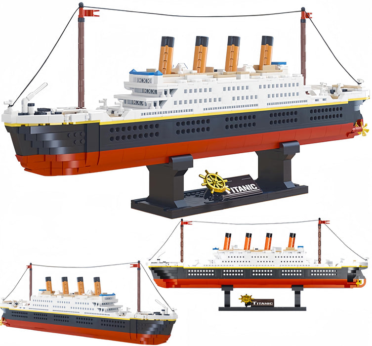 BIDIUTOY Titanic Model Building Blocks Set, Ideal Collection Decoration Educational Toys Architecture Model Ship Building Kit, Gift for Adults& Kids (1288pcs)