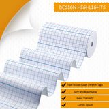 Nuanchu 2 Rolls Non-Woven Cover Roll Stretch Tape Non-Woven Adhesive Bandages Breathable Bandage Tape Cohesive Wrap Bandages Protective Stretch Bandage Roll Film (White,6 Inch X 10.94 Yard)