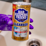 Bar Keepers Friend Powder Cleanser (2 x 12 oz) Multipurpose Cleaner, Stain & Rust Remover for Bathroom, Kitchen & Outdoor Use on Stainless Steel, Aluminum, Brass, Tile, Ceramic, Porcelain & More