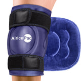 AiricePac Ice Pack for Knee Pain Relief, Reusable Gel Ice Wrap for Injuries, Swelling, Knee Replacement Surgery, Cold Compress Therapy for Arthritis, Meniscus Tear and ACL, Blue