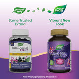Nature's Way Sambucus Cough Relief+** Immune Gummy*, Feel Better Faster**, Clinically Proven South African Geranium Root Extract**, with Elderberry Extract, Vitamin C & Zinc, 60 Gummies