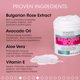 Advanced Clinicals Bulgarian Rose Anti Aging Vitamin E Moisturizer Body Lotion & Face Cream | Body Butter Cream | Skin Brightening + Tightening Lotion | Body Skin Care Products For Women, Large 16 Oz