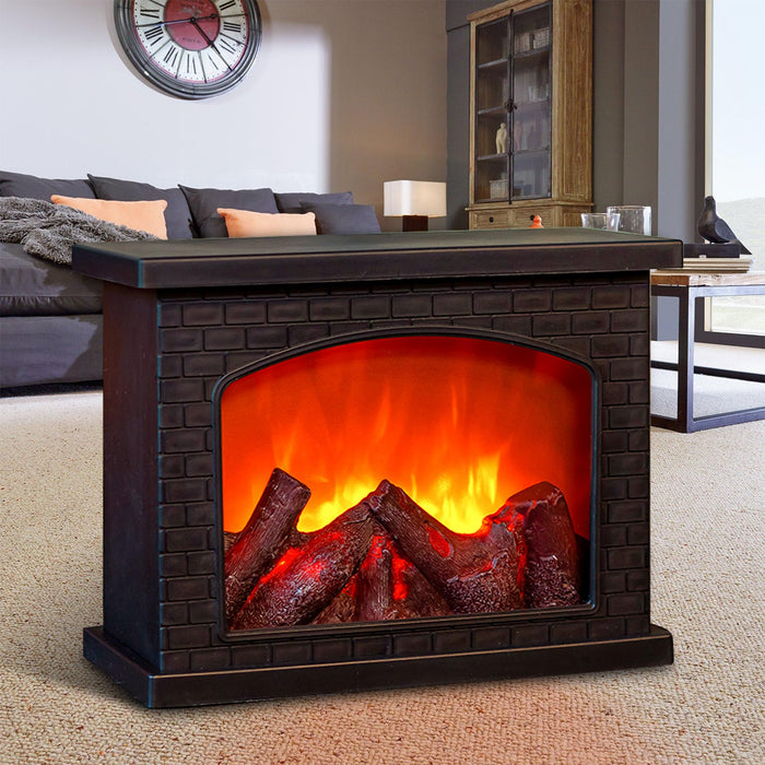 Fireplace Lanterns Decorative,Small Fake Fire Place Lamp,LED Flame Effect