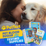 PetTest New Energy Boost Glucose SOS for Pets Instantly Increases Low Blood Sugar. B12 and Antioxidants 3x10ml Tubes. Fast Acting, Meat Flavoured, Rapid Recovery for Active or Diabetic Dogs & Cats.