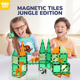 TOY Life Magnetic Tiles for Toddlers 3-5 38 Pcs Magnetic Blocks for Kids Ages 4-8 STEM Magnet Blocks Magnet Tiles Magnet Toys Kids Magnetic Building Tiles Christmas Birthday Gift for Boys and Girls