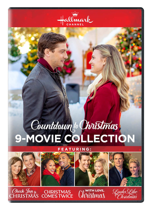 Hallmark Countdown to Christmas 9-Movie Collection featuring: Check Inn to Christmas, Christmas Comes Twice, Christmas Land, 12 Gifts and more