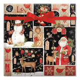 Current Woodland Christmas Collage Rolled Wrapping Paper - Premium Jumbo 23-Inch x 32-Foot Gift Wrap Roll, 61 Square Feet Total