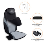 Snailax Shiatsu Back Massager with Heat - Gel Massage Nodes, Deep Kneading Massage Chair Pad Seat Massager Massage Cushion for Home Office Chair use