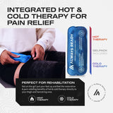 Always Ready, Thigh Compression Support Sleeve (2 Per Pack) with Hot & Cold Gel Pack for Hamstring & Quadricep Muscle Strains & Injury, Men & Women, Two Adjustable Compression Straps, Non-Slip (XXL)