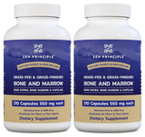 Zen Principle Grass Fed Beef Bone Marrow Supplement, 3300mg. Skin, Oral Health, and Joint Support. Promotes Whole-Body Wellness. Whole Bone Extract, 2-Pack, 420 Capsules (210 Capsules Per Bottle).