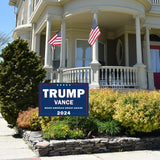 Trump 2024 Yard Sign, Trump Signs for Yard, 12" x 18" inches Double Sided with H-Metal Stake, Trump 2024 Signs for Yard, Maga Yard Sign, Trump Signs, Donald Trump Yard Sign, Trump Vance Lawn Sign