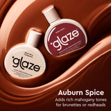 Glaze Super Color Conditioning Gloss, Auburn Spice 6.4 fl oz (2-3 Hair Treatments) Award Winning Hair Gloss Treatment & Semi Permanent Hair Dye. No Mix Hair Mask Colorant with Results in 10 Minutes