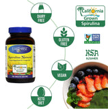 Earthrise ® Spirulina Natural 500mg Tablet 360 counts, Natural Premium Spirulina from California- Vegan, Gluten Free, Keto Friendly, Non -GMO Super Food high in vitamins & minerals.