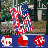 DOSMINE Supporter Kit Trump 2024 Flag 3 * 5ft Trump Survived Shot Fight Trump Flag Banner Trump Stickers Trump Hat Trump Socks Trump Keychain Heat transfer Sticker Trump Bracelets