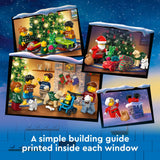 LEGO City 2024 Advent Calendar, Countdown for Ages 5 and Up, 24 Surprises for Kids, Fun Miniature Christmas Figures with Festive Sweaters, Santa and Mrs. Claus Minifigures, 60436