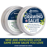 OWELL NATURALS Chickweed Drawing Salve 2 oz, for boils & Cyst, Splinters, Poison Ivy/Oak, Skin Disorder, Irritations, Burns, Minor Cuts, Dry Skin, Mosquito Bite Itch