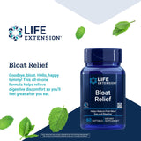 Life Extension Bloat Relief Helps Relieve Occasional Gas & Bloating After Meals, Post-Meal Comfort Support Turmeric, Artichoke & Ginger Extract, Fennel Seed Oil – Gluten-Free, Non-GMO - 60 Softgels