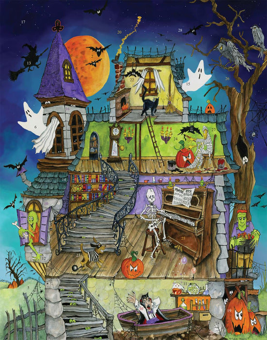 Countdown to Halloween Calendar 'Spooky Halloween' by Vermont Christmas Company - 31 Fun Halloween Riddles & Jokes