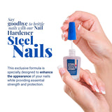 Amen Beauty Steel Nails: Nail Strengthener & Clear Nail Polish for Damaged Nails, Hardener & Growth, Nail Repair, Keratin Treatment, Nail Growth Treatment – Hard as Nails with Extra Strength.